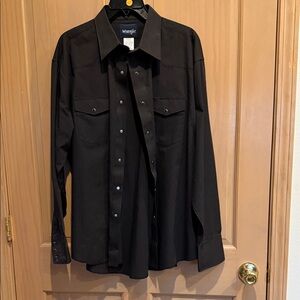 Wrangler Black Long Sleeve Shirt